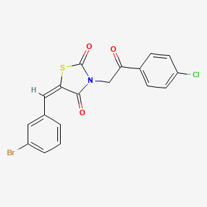 5-(3-Bromobenzylidene)-3-(4-chlorophenacyl)thiazolidine-2,4-dione