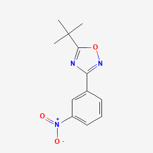 molecular formula C12H13N3O3 B1277095 5-叔丁基-3-(3-硝基苯基)-1,2,4-恶二唑 CAS No. 1004398-30-4