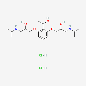 1-(alpha-Hydroxyethyl)-2,6-bis(2-hydroxy-3-isopropylaminopropoxy)benzene dihydrochloride