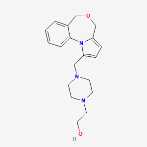 1-Piperazineethanol, 4-(4H,6H-pyrrolo(1,2-a)(4,1)benzoxazepin-1-ylmethyl)-