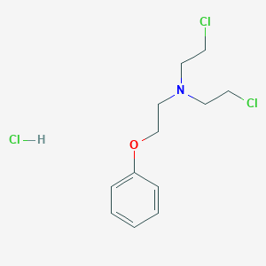 molecular formula C12H18Cl3NO B012771 N-(2-Phenoxyethyl)-bis(2-chloroethyl)amine hydrochloride CAS No. 102433-88-5