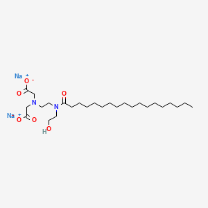 Disodium N-(carboxymethyl)-N-(2-((2-hydroxyethyl)(1-oxooctadecyl)amino)ethyl)glycinate