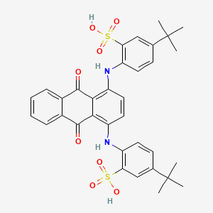 2,2'-((9,10-Dihydro-9,10-dioxo-1,4-anthrylene)diimino)bis(5-tert-butylbenzenesulphonic) acid