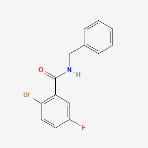 molecular formula C14H11BrFNO B1277107 N-苄基-2-溴-5-氟苯甲酰胺 CAS No. 951884-18-7