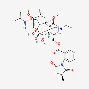 14-Deacetyl-14-isobutyrylnudicauline