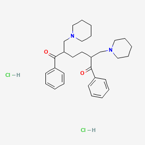 1,6-Hexanedione, 2,5-bis(1-piperidinylmethyl)-1,6-diphenyl-, dihydrochloride