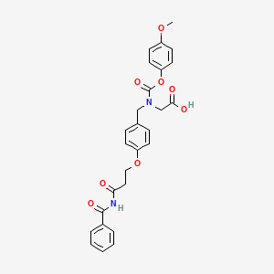 Muraglitazar metabolite M9