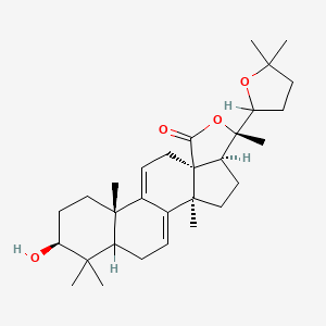 Lanosta-7,9(11)-dien-18-oic acid, 22,25-epoxy-3,20-dihydroxy-, gamma-lactone, (3beta)-