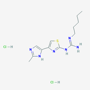 Guanidine, N-(4-(2-methyl-1H-imidazol-4-yl)-2-thiazolyl)-N'-pentyl-, dihydrochloride