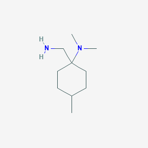 molecular formula C10H22N2 B1277113 (1-氨甲基-4-甲基-环己基)-二甲胺 CAS No. 919013-75-5
