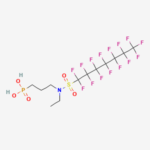 Phosphonic acid, (3-(ethyl((pentadecafluoroheptyl)sulfonyl)amino)propyl)-