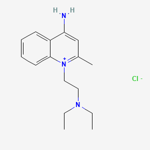 Quinaldinium, 4-amino-1-(2-(diethylamino)ethyl)-, chloride