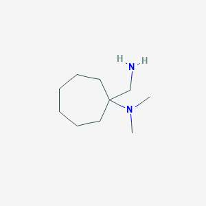 molecular formula C10H22N2 B1277118 1-(氨甲基)-N,N-二甲基环庚烷-1-胺 CAS No. 495078-29-0