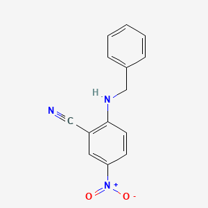 molecular formula C14H11N3O2 B1277121 2-(Benzylamino)-5-nitrobenzonitrile CAS No. 85020-88-8