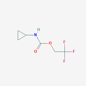 molecular formula C6H8F3NO2 B1277124 2,2,2-trifluoroethyl N-cyclopropylcarbamate 