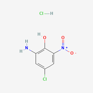 molecular formula C6H6Cl2N2O3 B1277127 Phenol, 2-amino-4-chloro-6-nitro-, monohydrochloride CAS No. 67815-68-3