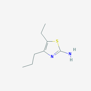 molecular formula C8H14N2S B1277130 5-Ethyl-4-propyl-thiazol-2-ylamine CAS No. 30709-63-8