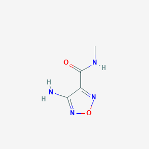 molecular formula C4H6N4O2 B1277132 4-Amino-furazan-3-carboxylic acid methylamide CAS No. 30720-84-4
