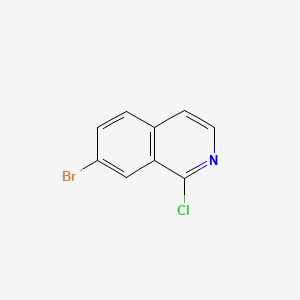 molecular formula C9H5BrClN B1277138 7-溴-1-氯异喹啉 CAS No. 215453-51-3