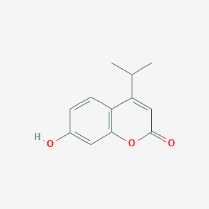 molecular formula C12H12O3 B1277151 7-羟基-4-异丙基-香豆素-2-酮 CAS No. 23251-28-7