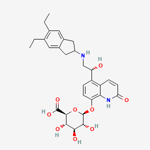 B12771526 Indacaterol metabolite P37 CAS No. 1446354-20-6