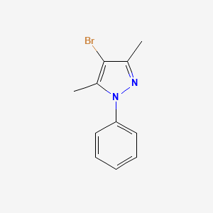 molecular formula C11H11BrN2 B1277159 4-溴-3,5-二甲基-1-苯基-1H-吡唑 CAS No. 51294-75-8
