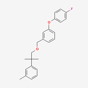 Benzene, 1-(4-fluorophenoxy)-3-((2-(3-methylphenyl)-2-methylpropoxy)methyl)-