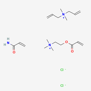 Dimethyl-bis(prop-2-enyl)azanium;prop-2-enamide;trimethyl(2-prop-2-enoyloxyethyl)azanium;dichloride