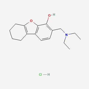 6,7,8,9-Tetrahydro-3-((diethylamino)methyl)-4-dibenzofuranol hydrochloride