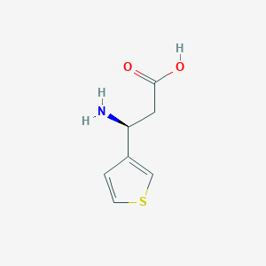 molecular formula C7H9NO2S B1277166 (S)-3-Amino-3-(thiophen-3-yl)propanoic acid CAS No. 773050-73-0