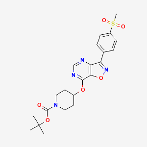 tert-Butyl 4-((3-(4-methylsulfonylphenyl)-(1,2)oxazolo(5,4-E)pyrimidin-7-yl)oxy)piperidine-1-carboxylate