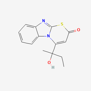 4-(1-Hydroxy-1-methylpropyl)-2H-(1,3)thiazino(3,2-a)benzimidazol-2-one