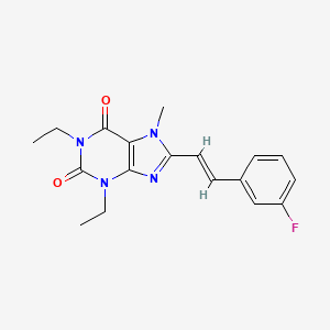 (E)-1,3-Diethyl-8-(3-fluorostyryl)-7-methylxanthine