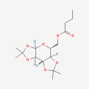 [(1S,2R,6R,8R,9R)-4,4,11,11-tetramethyl-3,5,7,10,12-pentaoxatricyclo[7.3.0.02,6]dodecan-8-yl]methyl butanoate