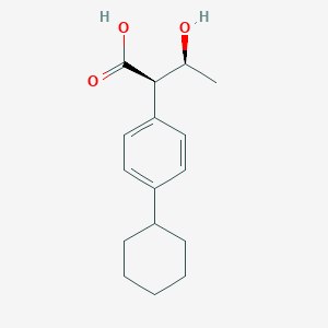 molecular formula C16H22O3 B12771717 (R*,S*)-(-)-4-Cyclohexyl-alpha-(1-hydroxyethyl)benzeneacetic acid CAS No. 88221-69-6