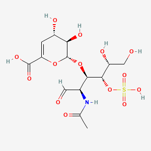 molecular formula C14H21NO14S B12771748 Chondroitin disaccharide deltadi-4S CAS No. 51449-07-1