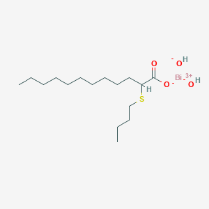 molecular formula C16H33BiO4S B12771762 Bismuth butylthiolaurate CAS No. 53897-25-9