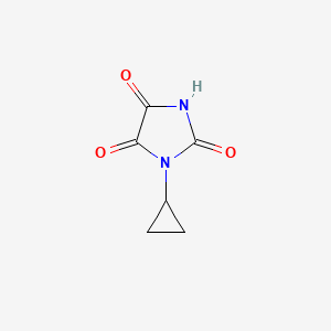 B1277185 1-Cyclopropylimidazolidine-2,4,5-trione CAS No. 40408-46-6