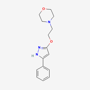 Morpholine, 4-(2-((5-phenyl-1H-pyrazol-3-yl)oxy)ethyl)-