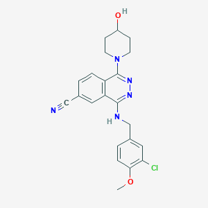 molecular formula C22H22ClN5O2 B12771917 Yze9gcm2BB CAS No. 178308-65-1