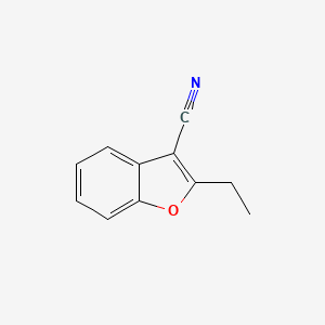 molecular formula C11H9NO B1277197 2-乙基苯并呋喃-3-碳腈 CAS No. 42901-97-3