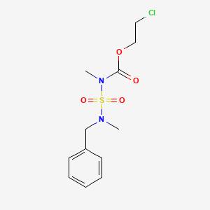 Carbamic acid, methyl((methyl(phenylmethyl)amino)sulfonyl)-, 2-chloroethyl ester