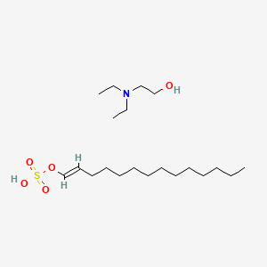 molecular formula C20H43NO5S B12771992 2-(diethylamino)ethanol;[(E)-tetradec-1-enyl] hydrogen sulfate CAS No. 65121-87-1