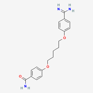 4-((5-(4-Amidinophenoxy)pentyl)oxy)benzenecarboxamide