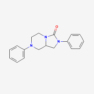 Hexahydro-2,7-diphenylimidazo(1,5-a)pyrazin-3(2H)-one