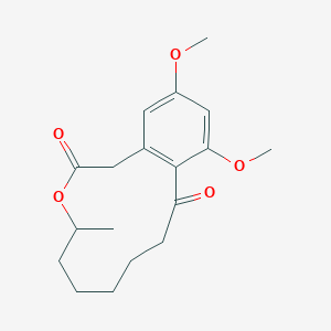 molecular formula C18H24O5 B12772049 Di-O-methylcurvularin, (+/-)- CAS No. 17899-75-1