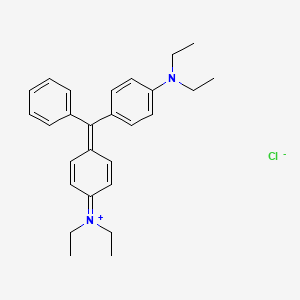 (4-((4-(Diethylamino)phenyl)phenylmethylene)-2,5-cyclohexadien-1-ylidene)diethylammonium chloride