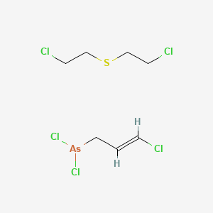 molecular formula C7H12AsCl5S B12772085 Mustard-Lewisite CAS No. 378791-32-3