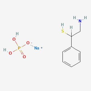 molecular formula C8H13NNaO4PS B12772119 Sodium 1-phenyl-2-aminoethylthiophosphate hydrate CAS No. 119610-64-9