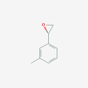 molecular formula C9H10O B12772126 (2R)-2-(3-Methylphenyl)oxirane CAS No. 132073-81-5